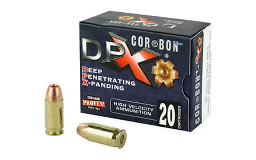 Ammunition Corbon Ammo Deep Penetrating X bullet 45ACP CORBON DPX 45ACP 160GR BR X 20/500 • Model: Deep Penetrating X bullet